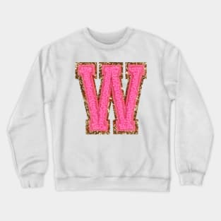 W preppy letter Crewneck Sweatshirt